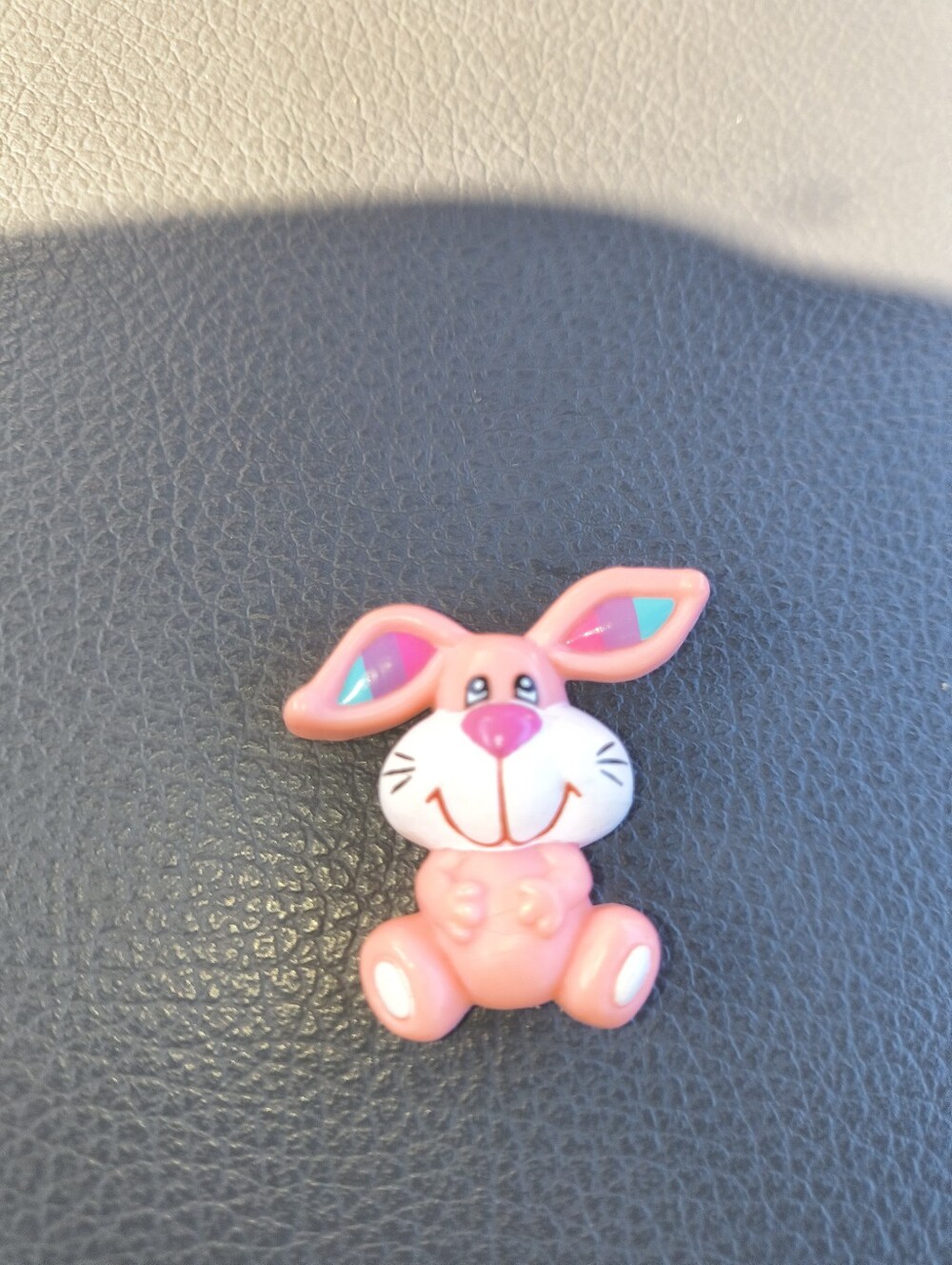 Vintage 1980s Russ Pink Bunny Brooch